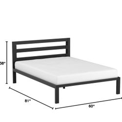 6/29/25 Storage Cleanout - black Queen Metal Bedframe