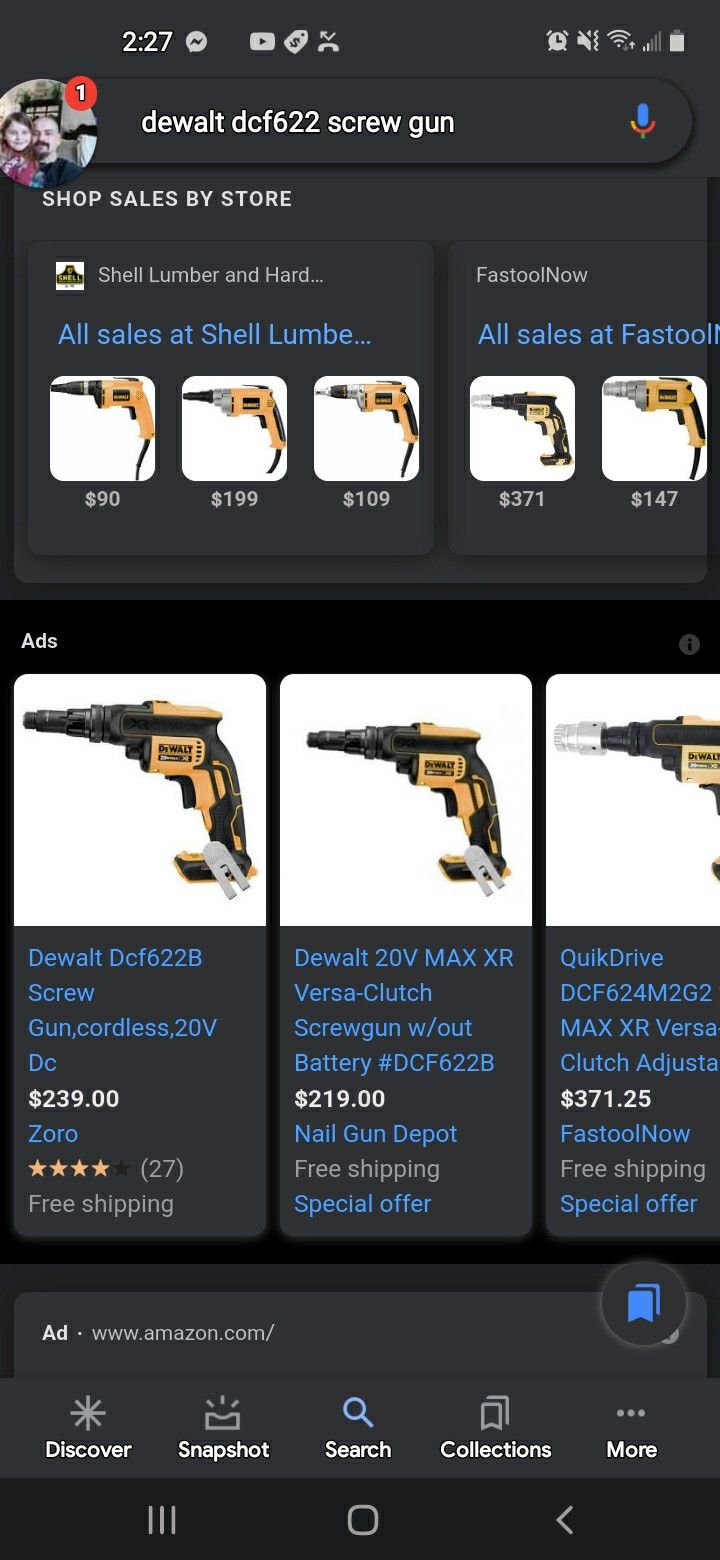 Dewalt Screw Gun Tool Only