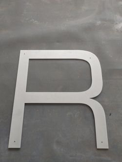 Stainless Steel Letter - R
