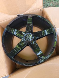 One Brand New Blaque Diamond Car Rim 