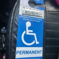 Handicap parking permit