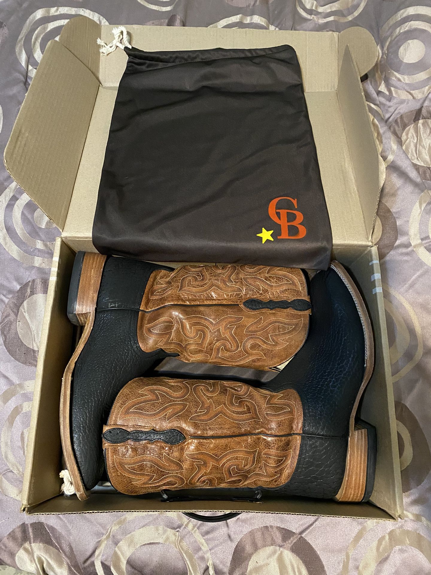 Capitan Black Matte Lubbock Mens Boots Brown