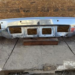 2014-2015 CHEVROLET SILVERADO 1500 FRONT METAL BUMPER COVER WITH SENSORS HOLES OEM