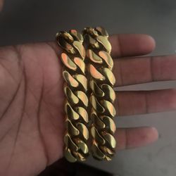 Gold Cuban 20 Length 