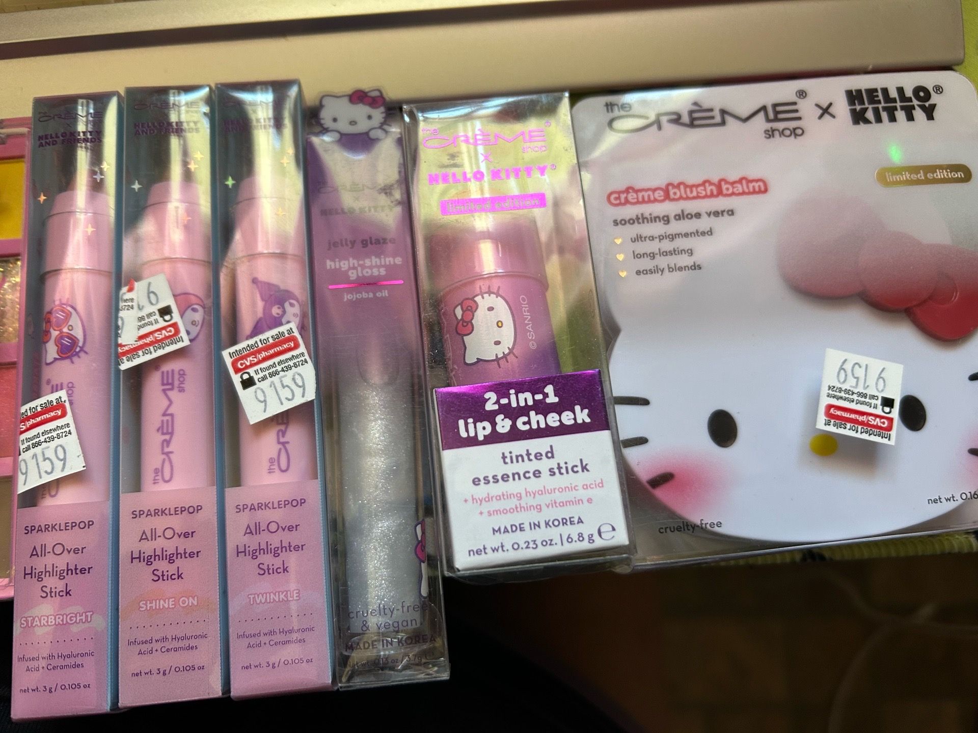 Hk & Sponge bob makeup bundle