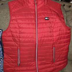 Tommy Hilfiger Woman Red Vest,xl,used,$18,will Ship