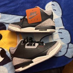 Air Jordan 3 Retro (Black/Red) Cement 6Y