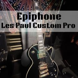 Epiphone — 2018 — Les Paul Custom Pro — Ebony