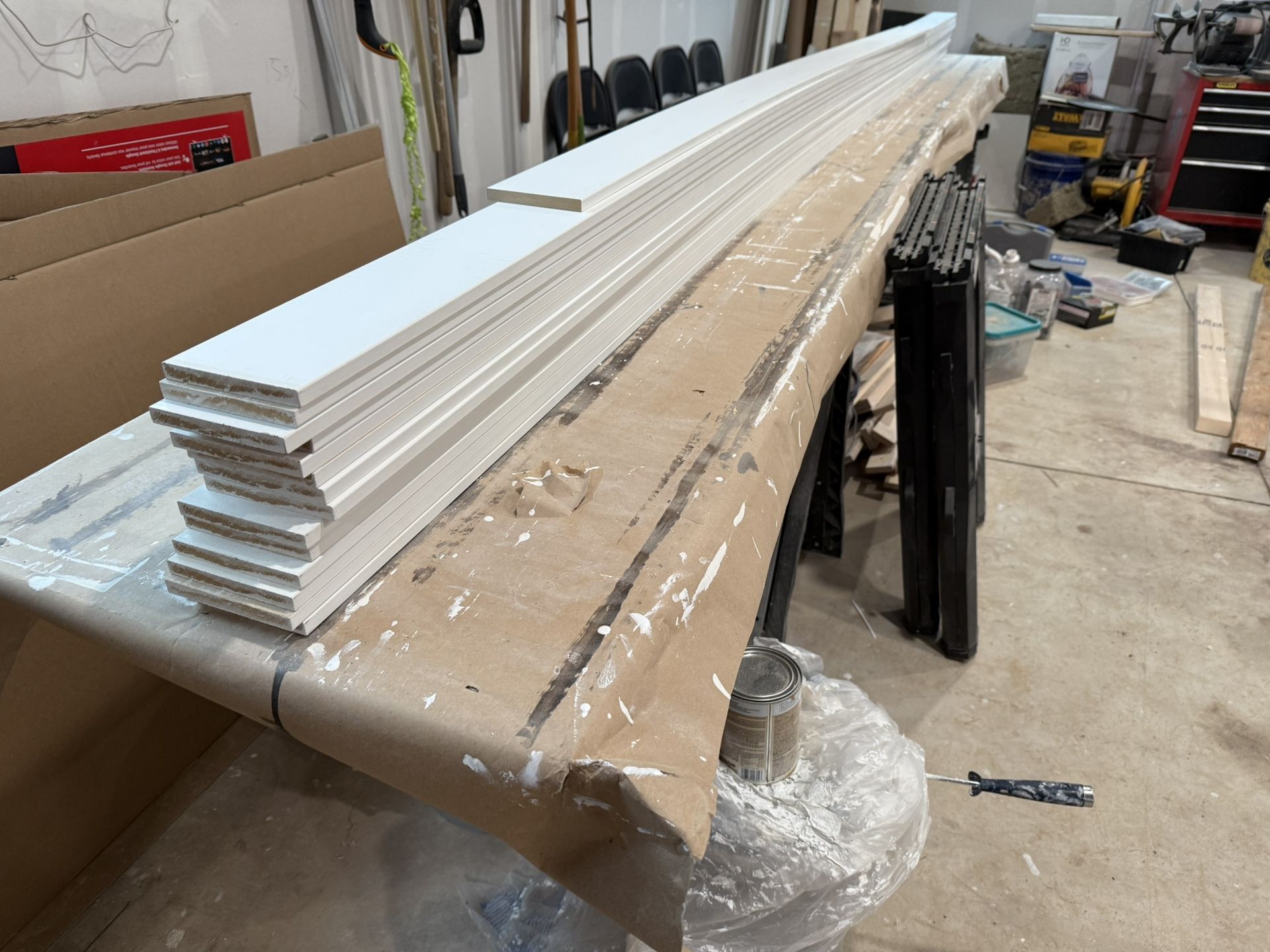 1/2”x5” (4,5” Actual) Square Baseboard 