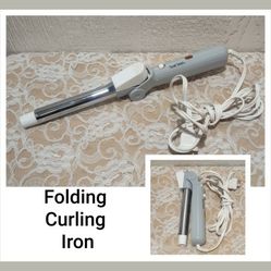 TRAVEL SMART FOLDING CURLING IRON
