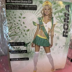 Green And Yellow Girl Scout Cookie Costume 