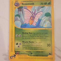 VENOMOTH - 111/144 - Skyridge Set - e-Card Series Pokemon Card - 2003 - NM!
