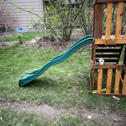 Green Slide For Swing Set