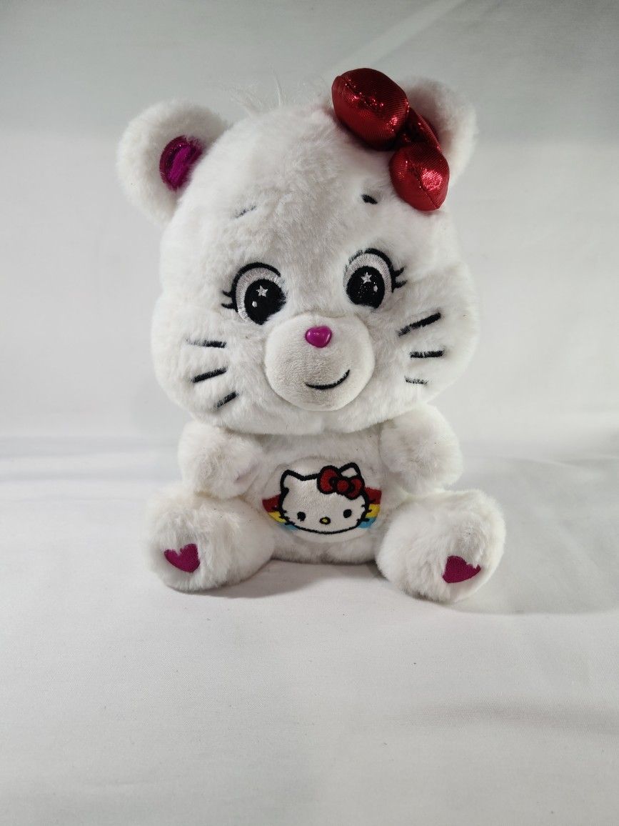 Sanrio x Care Bears Hello Kitty Loves Cheer Bear 10-inch