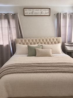 Upholstered king bed