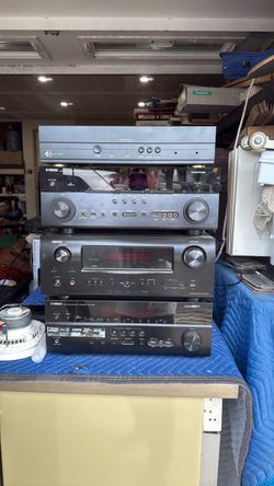 Yamaha, Denon receiver