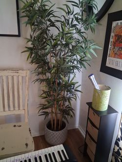 2 Artificial Plants in Ceramic pots