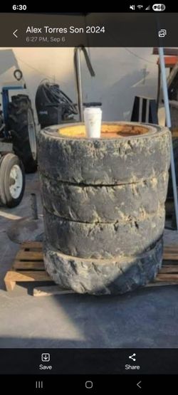 Solid Tire For Machime 10x 16.5 Tires 