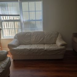 2 Set Leather Sofas