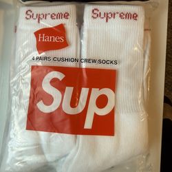Supreme Hanes Crew Socks 