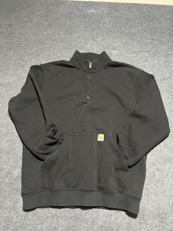 Pre Owned-Carhartt Marquette 1/4-zip mock neck sweatshirt