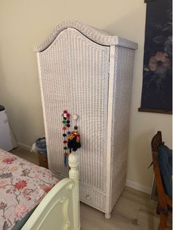 Wicker Armoire