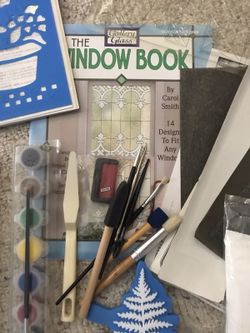 Stain glass and glass paint crafts