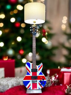 Unique Def Leppard Guitar Lamp w/ Signature Card