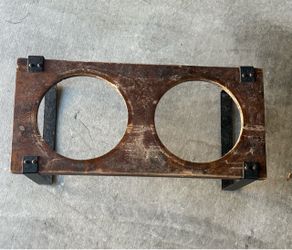 Elevated Wooden Pet Bowl Stand