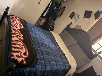 Full Size Bed frame (Mattress and Box Included)