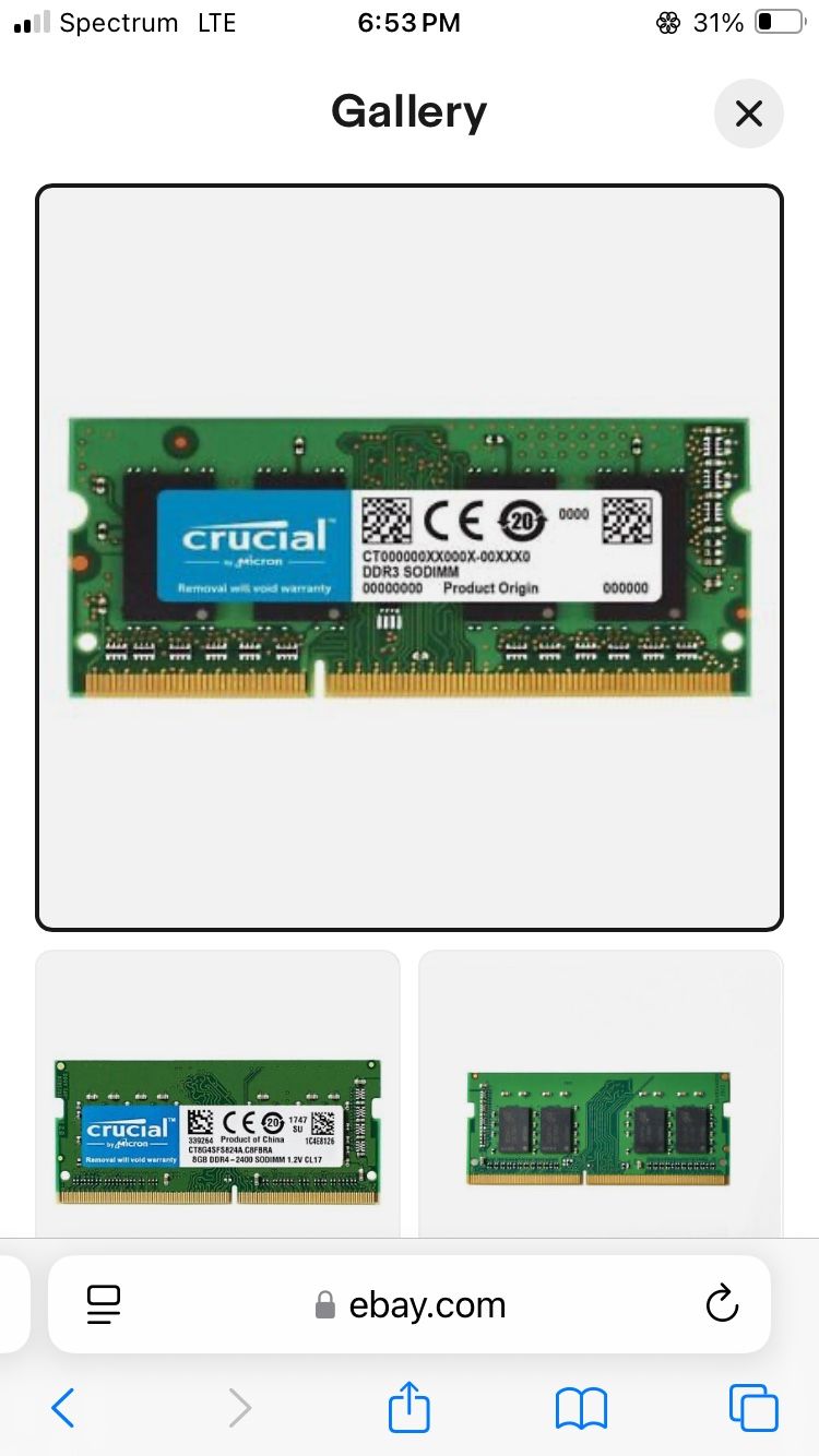 Crucial Ddr4 Ram 8gb Sticks (4) 3600mhz