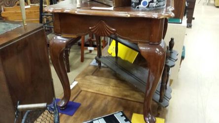 Cherry end table as is