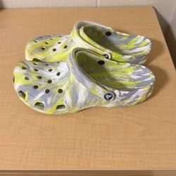Green and Grey size 12 crocs