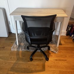 Work desk with office chair
