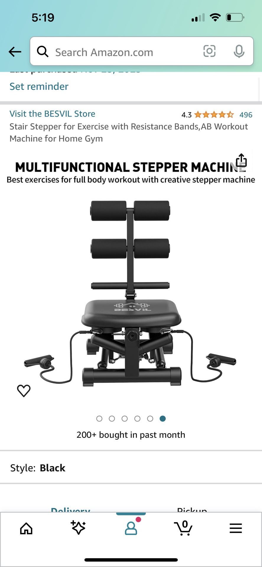 Exercise Equipment: Ab Chair & Stair Stepper