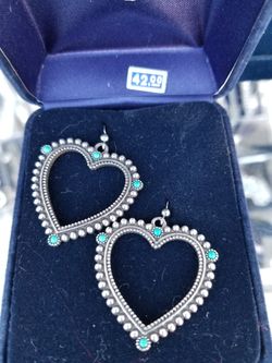 Heart Earring with Turquoise