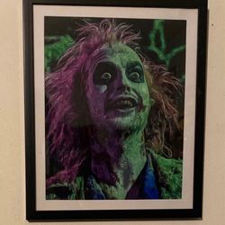 Beetlejuice Custom Art Piece On Frame