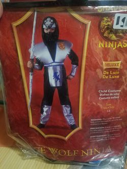 Boys costume the wolf ninja size 7-8