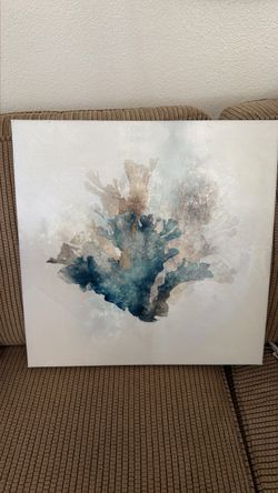 Abstract Coral Canvas Wall Art