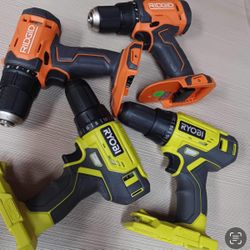 New Drill Ridgid And Ryobi $60 Each One Nuevos 