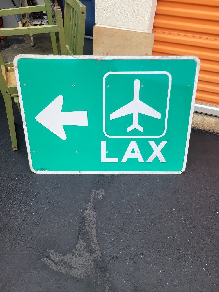 LAX Airport Sign