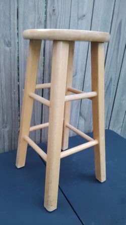 Wood stool