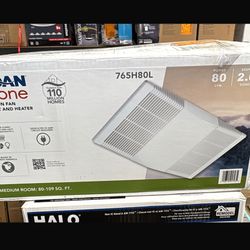 Broan-NuTone 80 CFM Ceiling Bathroom Exhaust Fan with Light and 1300-Watt Heater