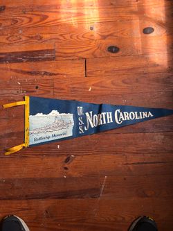 Vintage USS North Carolina Pennant