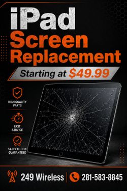 iPad screen on Special