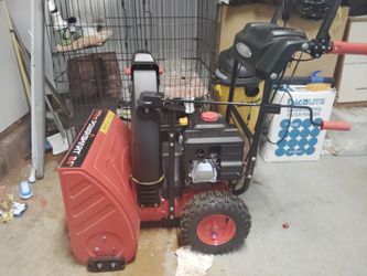 24 Inch Gas Electric Start Snow Lower For Sale Used TwIce  LIKE NEW BEST OFFER TAKES IT!!!