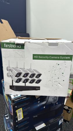 FIRSTREND 1080P Wireless Security Camera System, 8CH Wireless NVR System with 8 pcs 1080P HD Security Camera and 3TB Hard Drive Pre-Installed, CCTV