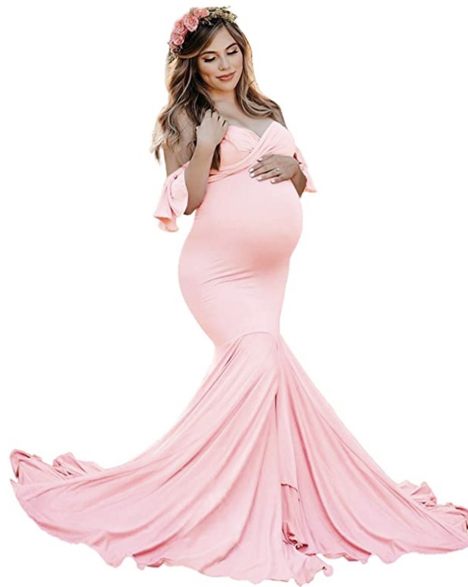 Pink Maternity Dress (Used for Maternity Photoshoot)