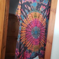Tiedye hippie dress tunic