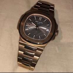 Gold Watch Nautilous men's Watch Gold Luxury Old Money Aesthetic yacht Club 